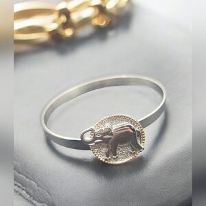 Elephant Bangle Bracelet
